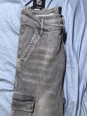 NWT ANOM Harvest Light Gray Skate Cargo Jeans Men’s Size 40